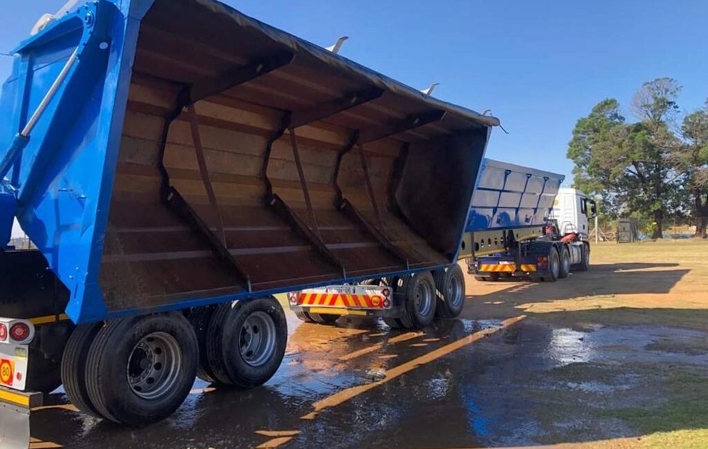 34 ton side tipper trucks for hire